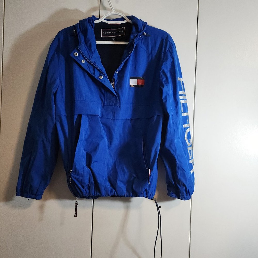 Tommy Hilfiger HIgh Quality Unisex Rain Jacket in Royal Blue | EUC | Size S